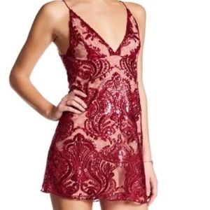 Free People Night Shimmer Mini Dress